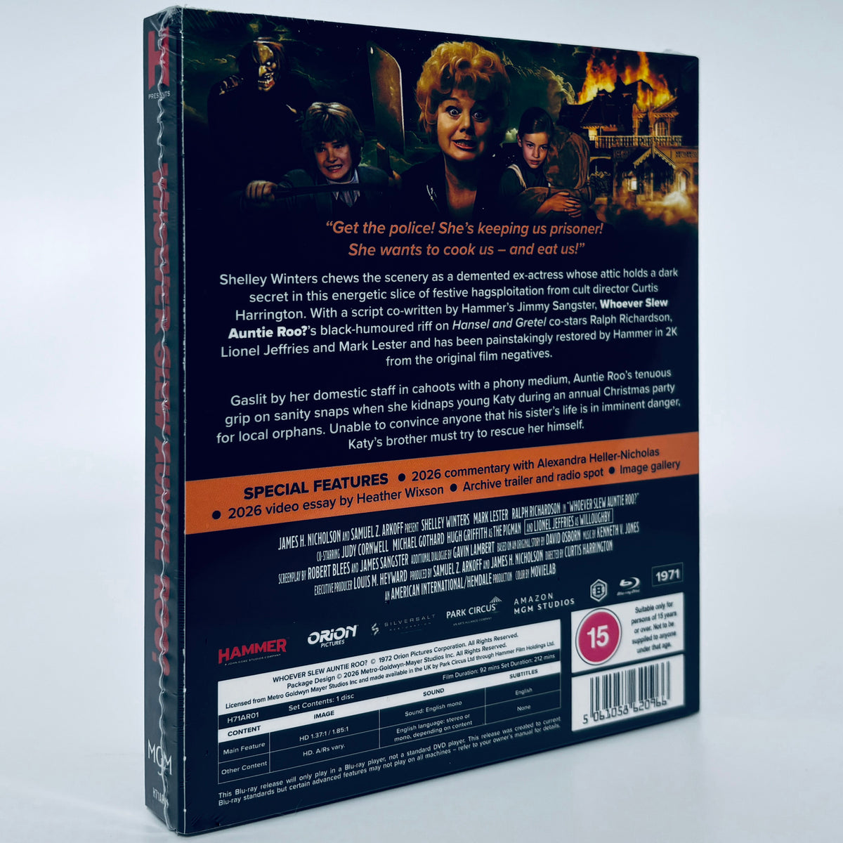 Whoever Slew Auntie Roo? Blu-ray 1971 Hammer Films Who Curtis Harrington Shelley Winters Mark Lester