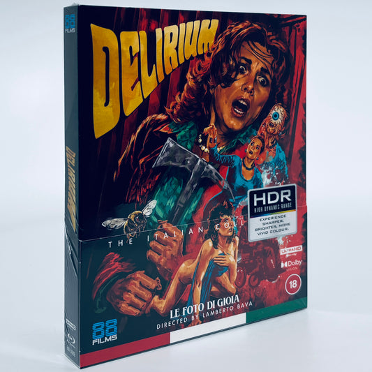 Delirium 4K Ultra HD 1987 Blu-ray 88 Films Lamberto Bava Photos of Gioia Le foto di Gioia