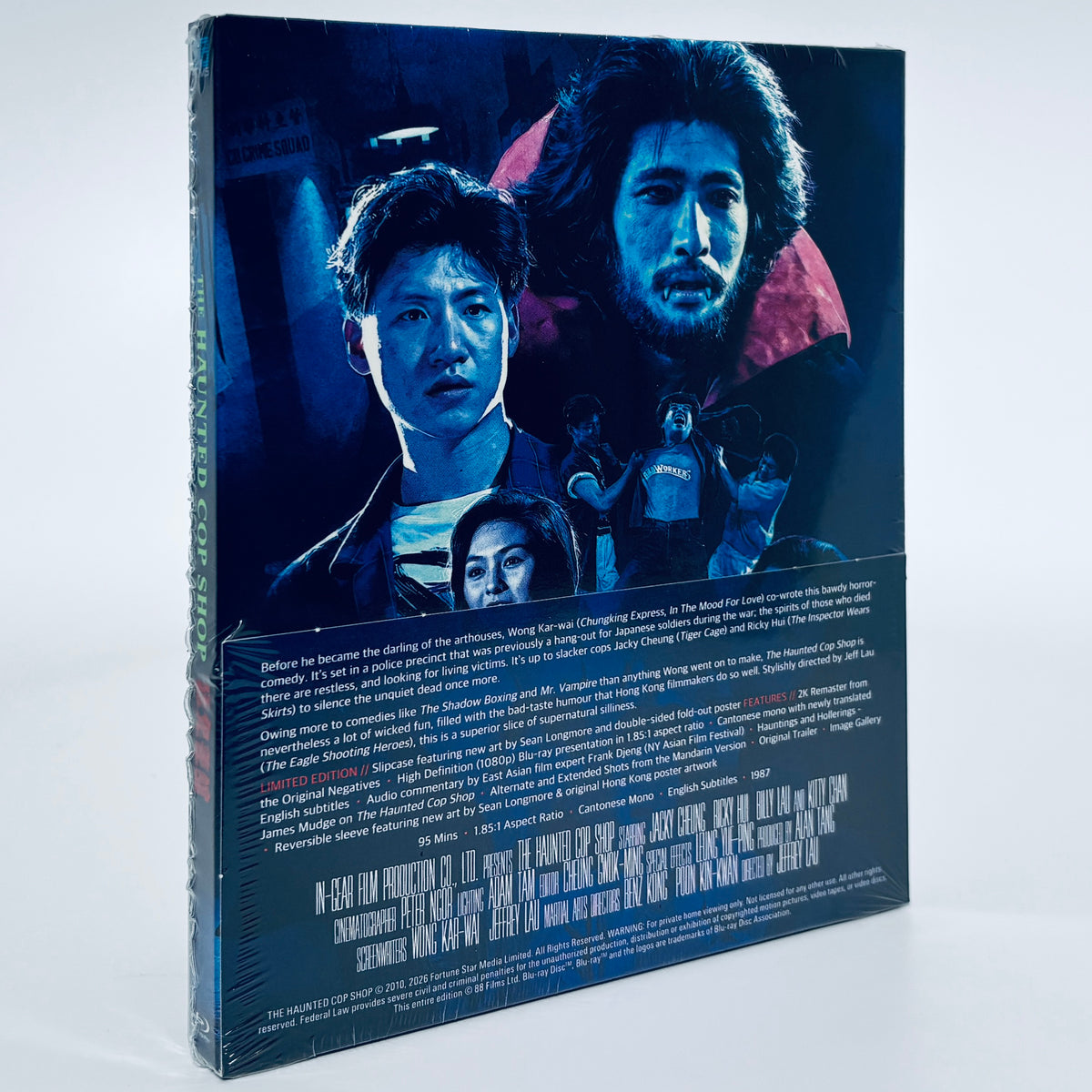 The Haunted Cop Shop Blu-ray 1987 88 Films Jacky Cheung Ricky Hui Jeffrey Lau