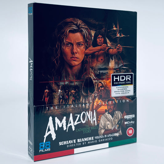 Amazonia The Catherine Miles Story 4K Ultra HD 1985 Blu-ray 88 Films Cannibal Holocaust 2 White Slave