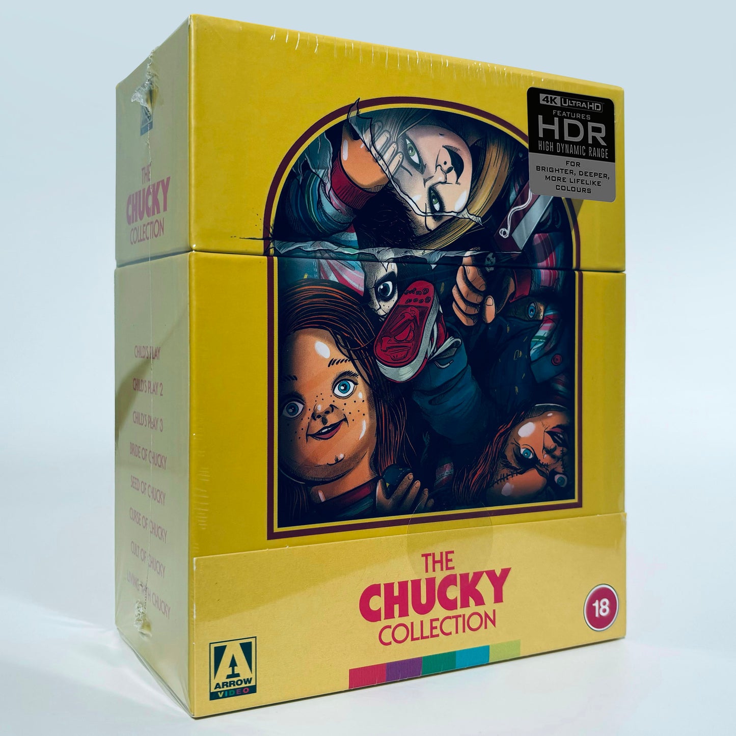 Chucky Collection Child's Play 2 3 Bride Seed UHD 4K Region B Blu-ray Arrow