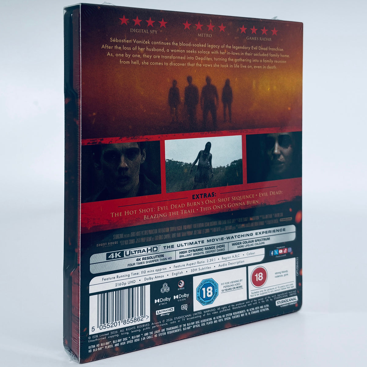 Evil Dead Burn 4K Ultra HD 2026 Blu-ray Steel Book SteelBook Studio Canal Sébastien Vaniček