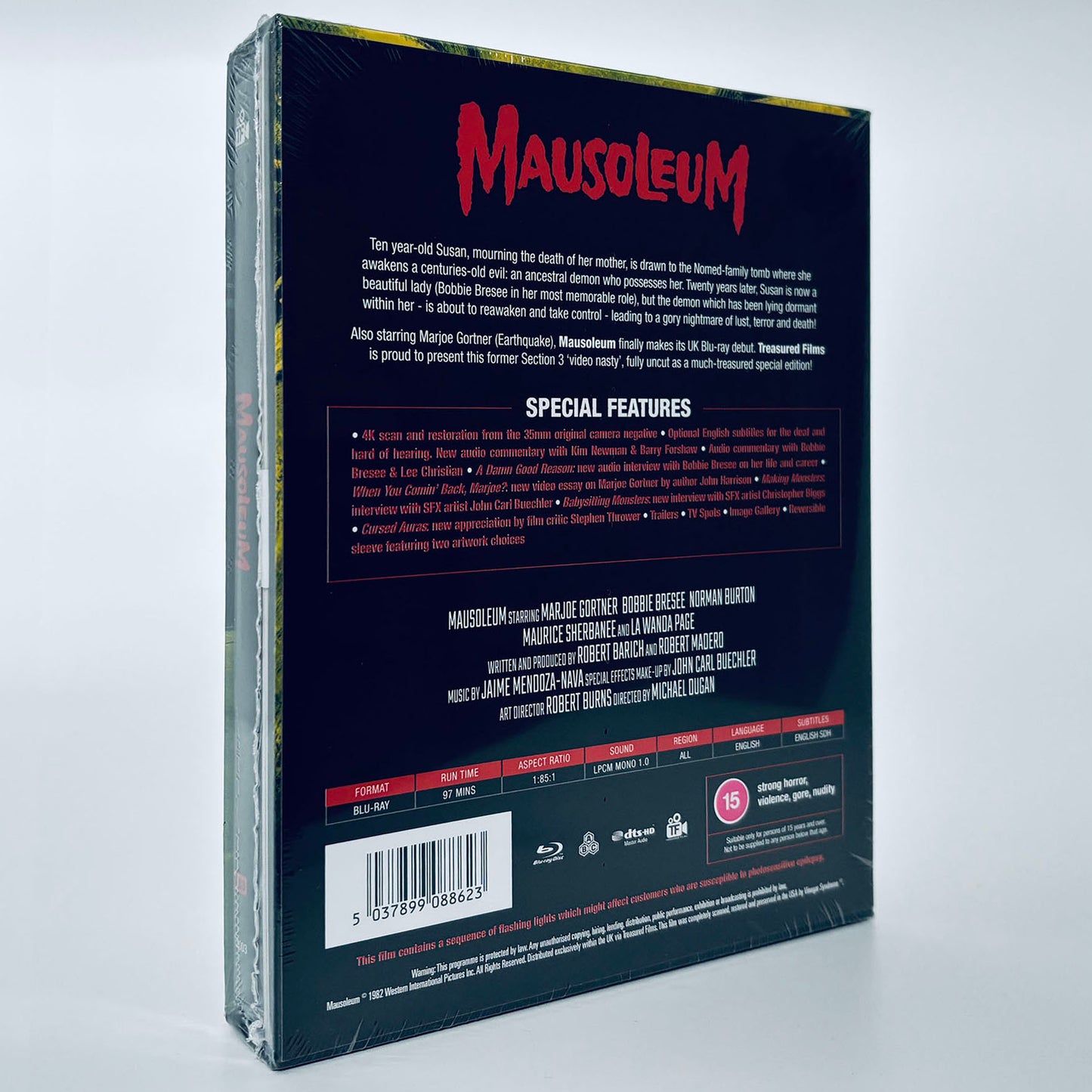 Mausoleum 1983 Horror Limited Edition Region ABC Blu-ray Treasured Films UK