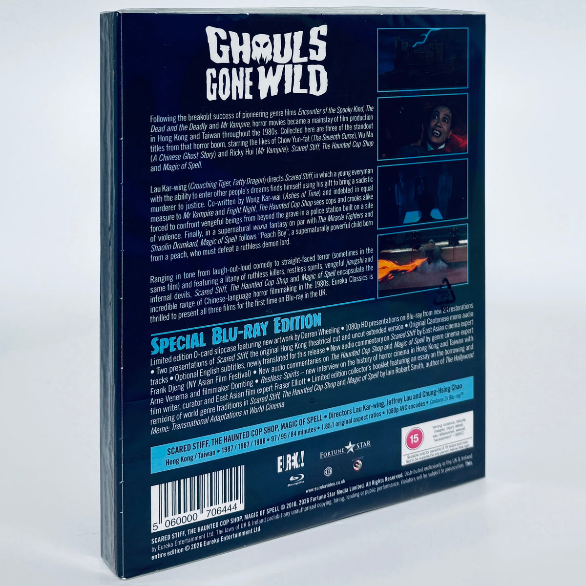 Ghouls Gone Wild Blu-ray Eureka Chow Yun-fat Ricky Hui Scared Stiff The Haunted Cop Shop Magic of Spell