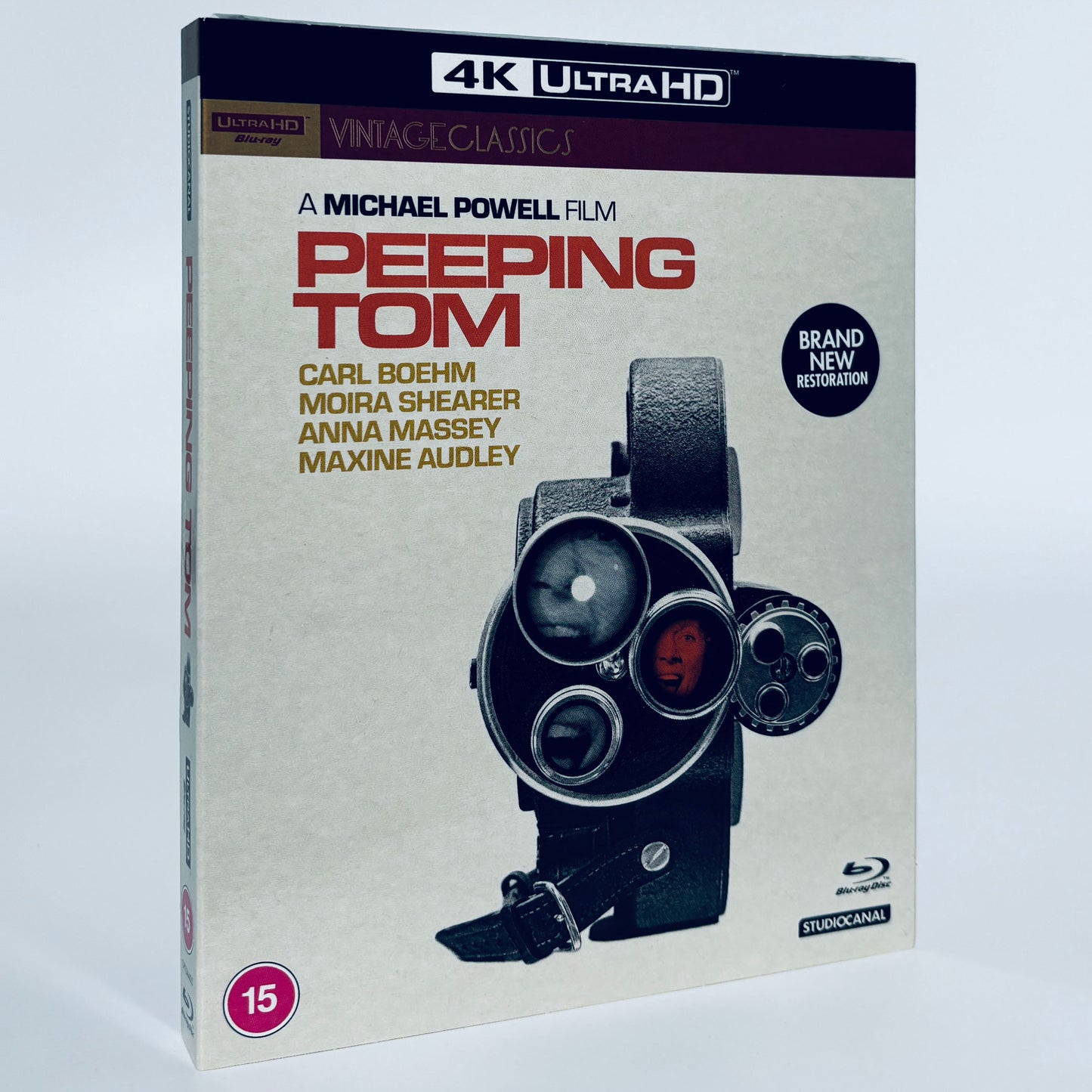 Peeping Tom 1960 Michael Powell 4K Ultra HD Blu-ray Studio Canal UK