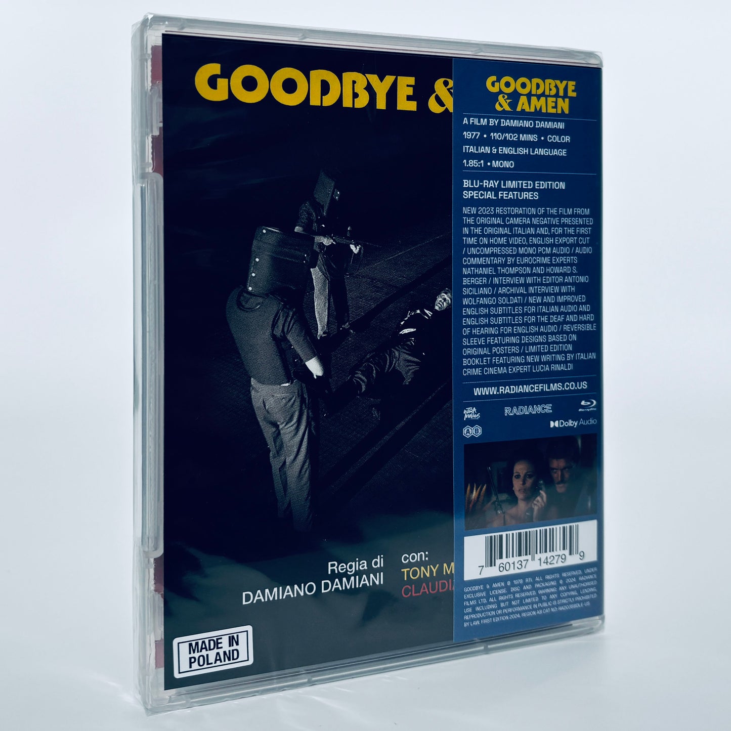 Goodbye & Amen and 1977 Damiano Damiani Italian Limited Edition Blu-ray Radiance