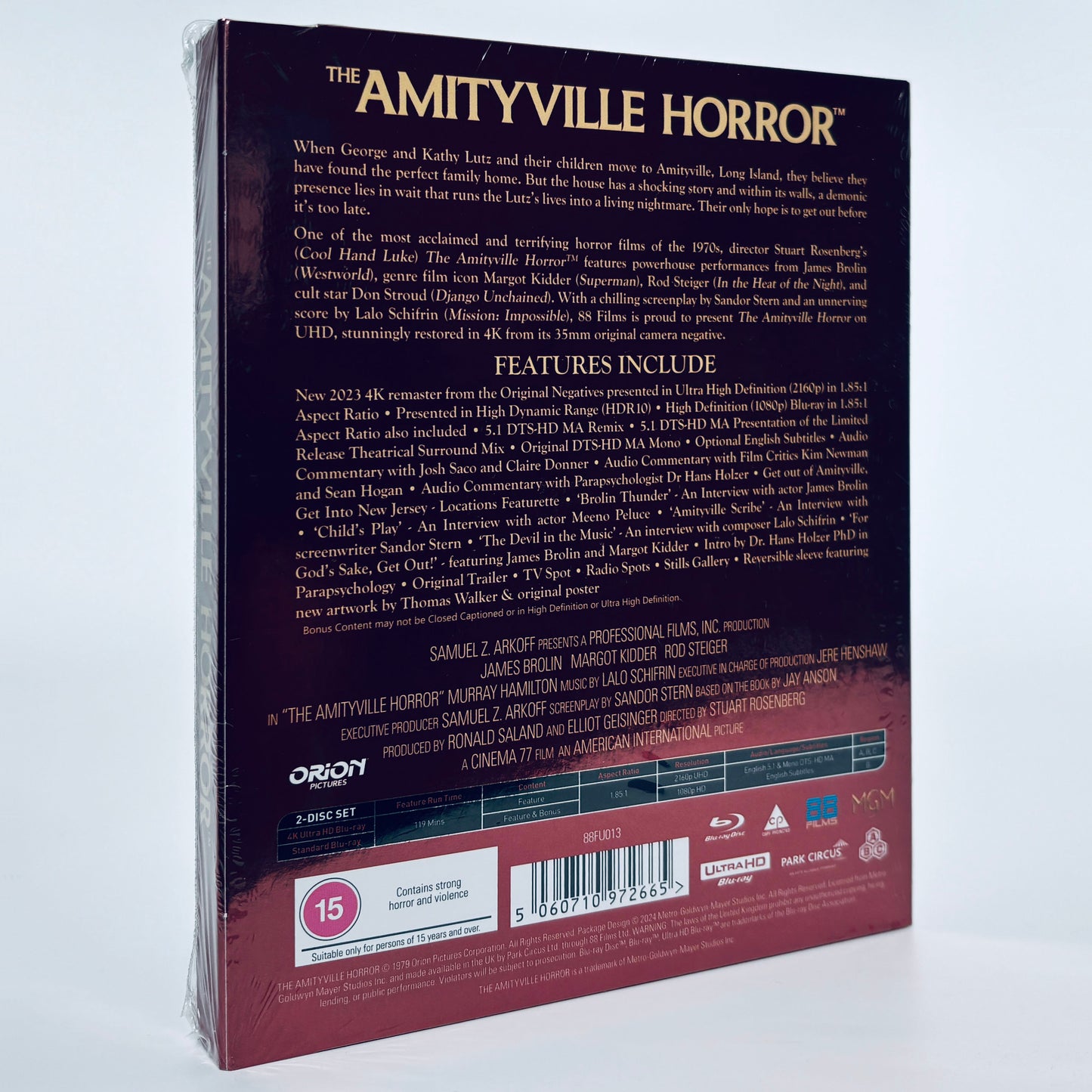 Amityville Horror 1979 James Brolin 4K UHD Blu-ray 88 Films Ultra HD