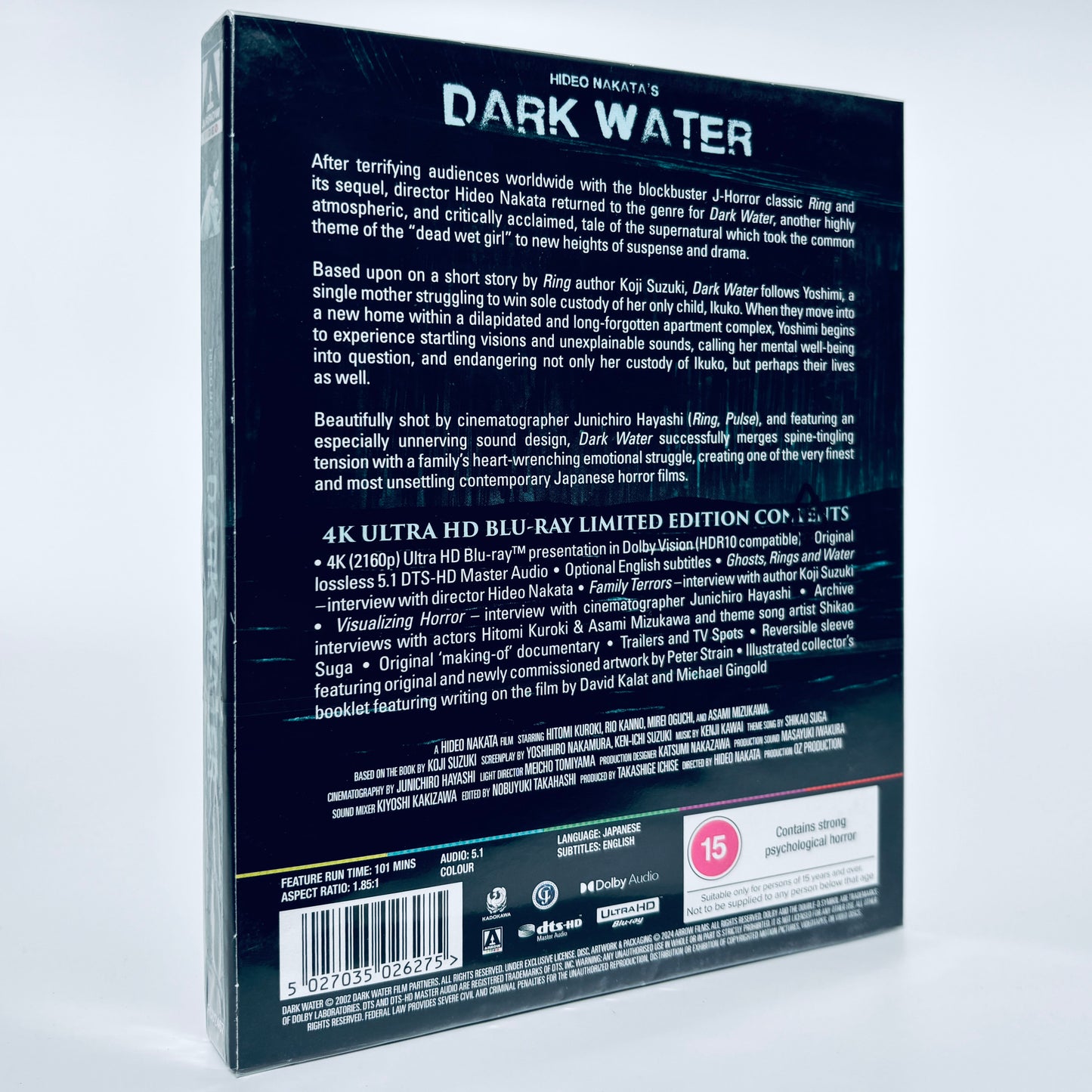 Dark Water Hideo Nakata Ring Japanese Horror UHD 4K Arrow Ultra HD