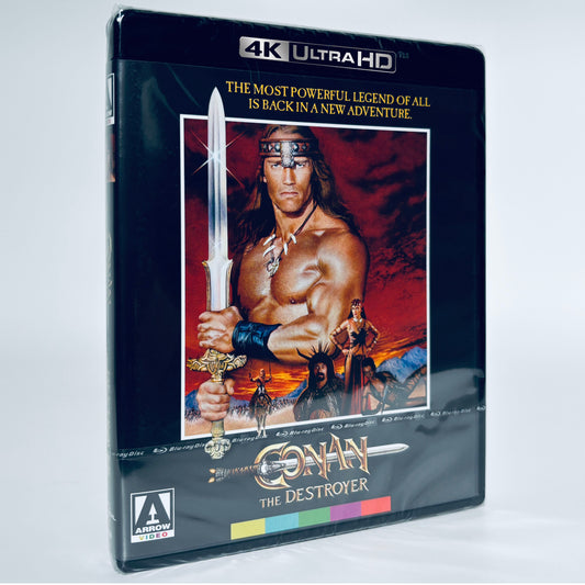 Conan the Destroyer 4K Ultra HD UHD 2 Arnold Schwarzenegger Arrow Films Blu-ray Standard