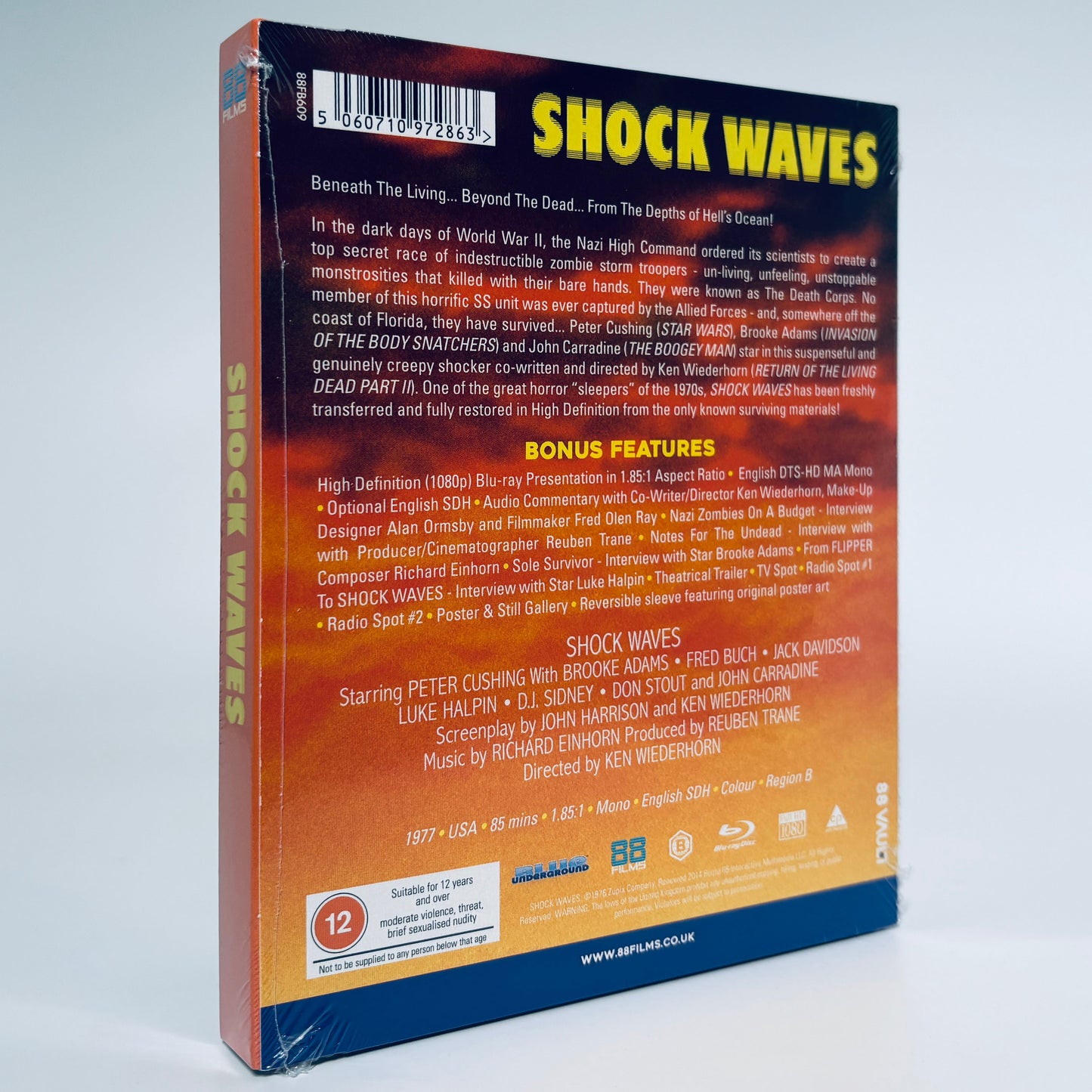 Shock Waves Blu-ray 1977 Peter Cushing ShockWaves Limited Edition 88 Films