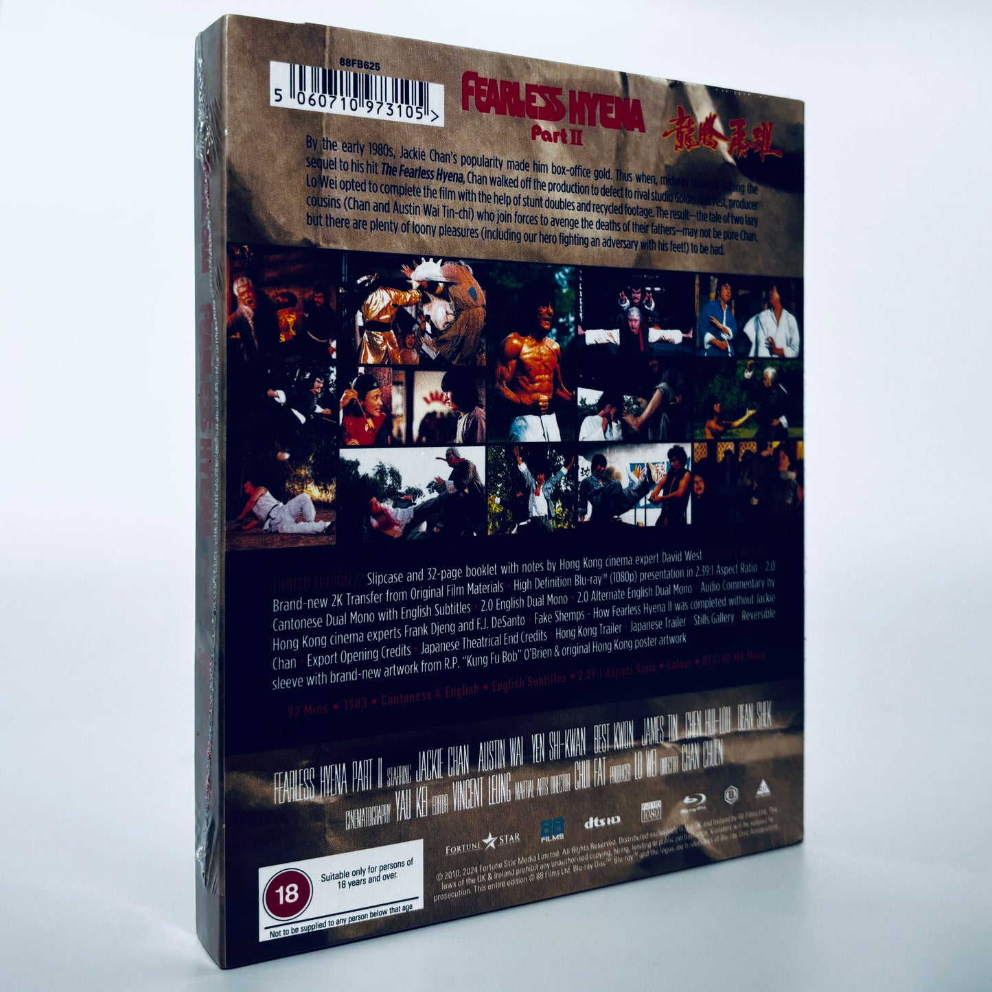 Fearless Hyena Part II Jackie Chan 2 Limited Region B Blu-ray 88 Films UK