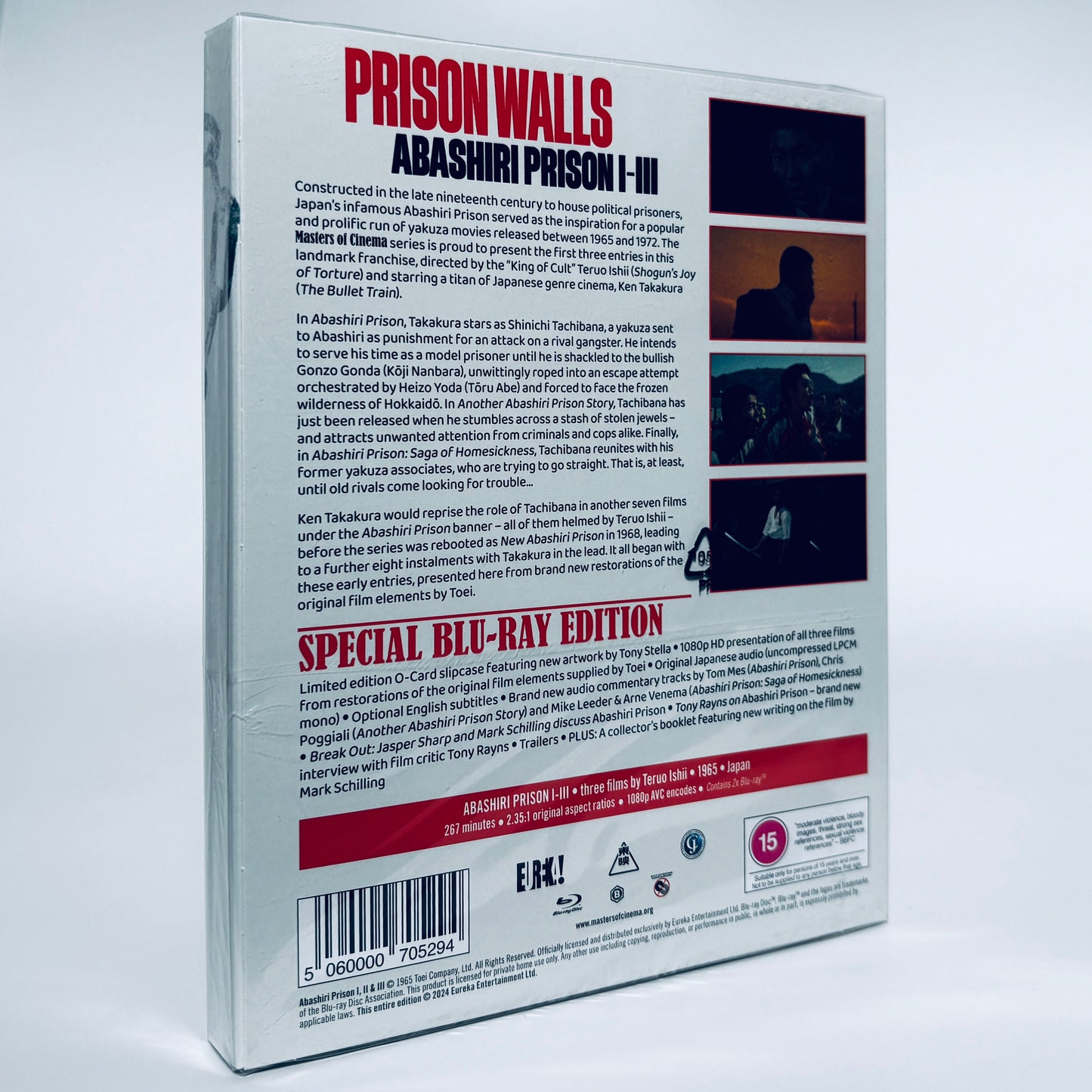 Prison Walls Abashiri Prison 1-3 Blu-ray Ken Takakura Teruo Ishii Eureka