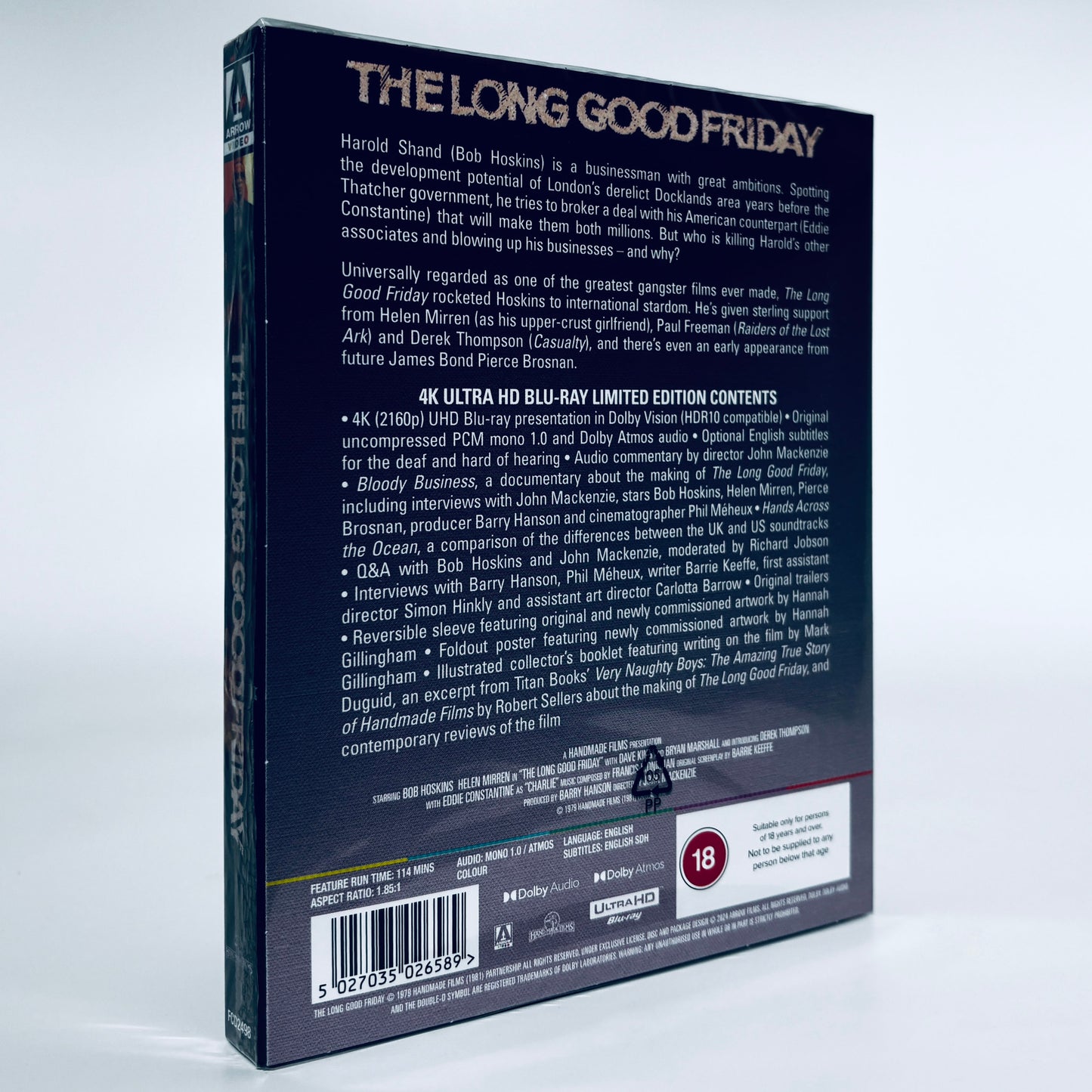 Long Good Friday UHD 4K Ultra HD Blu-ray Bob Hoskins Arrow Limited Edition