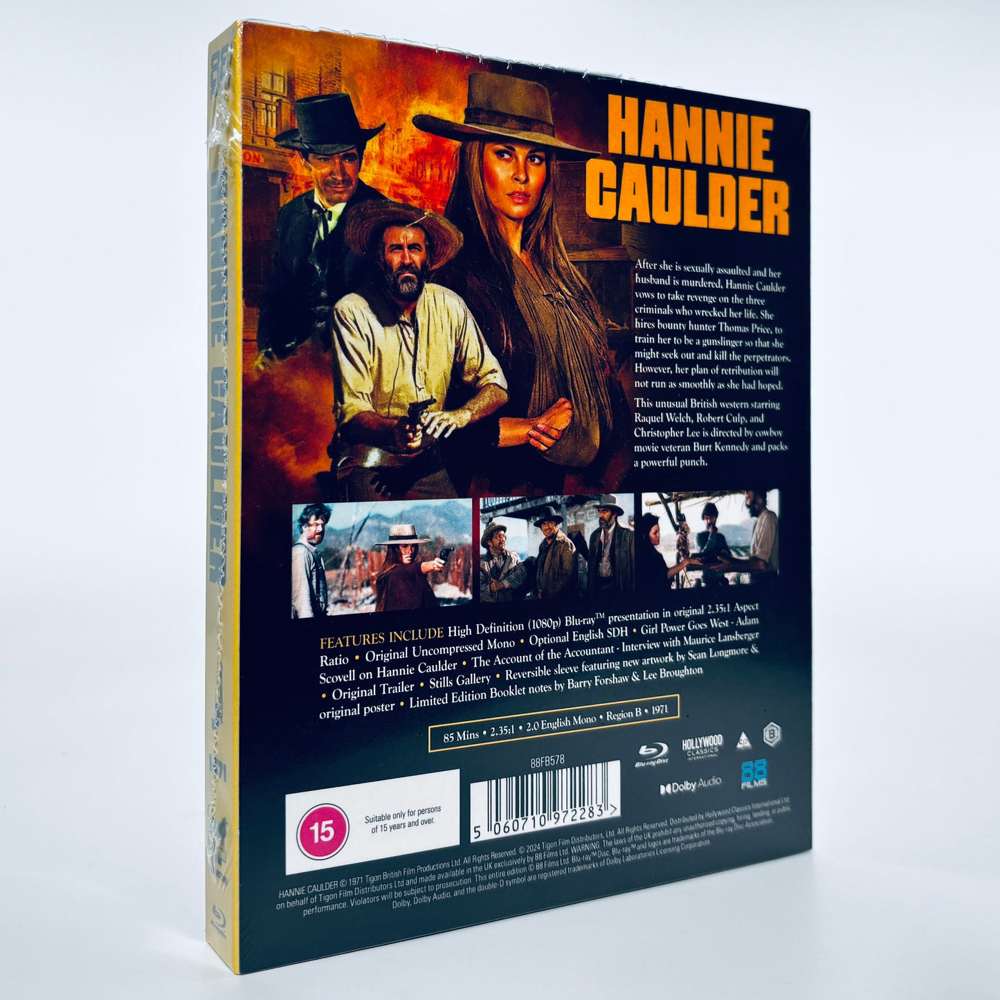 Hannie Caulder Blu-ray Raquel Welch Christopher Lee Region B 88 Films Tigon