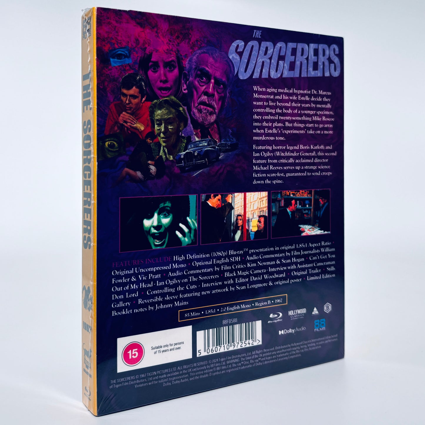 The Sorcerers Blu-ray 88 Films 1967 Tigon Boris Karloff Sorcerer Susan George