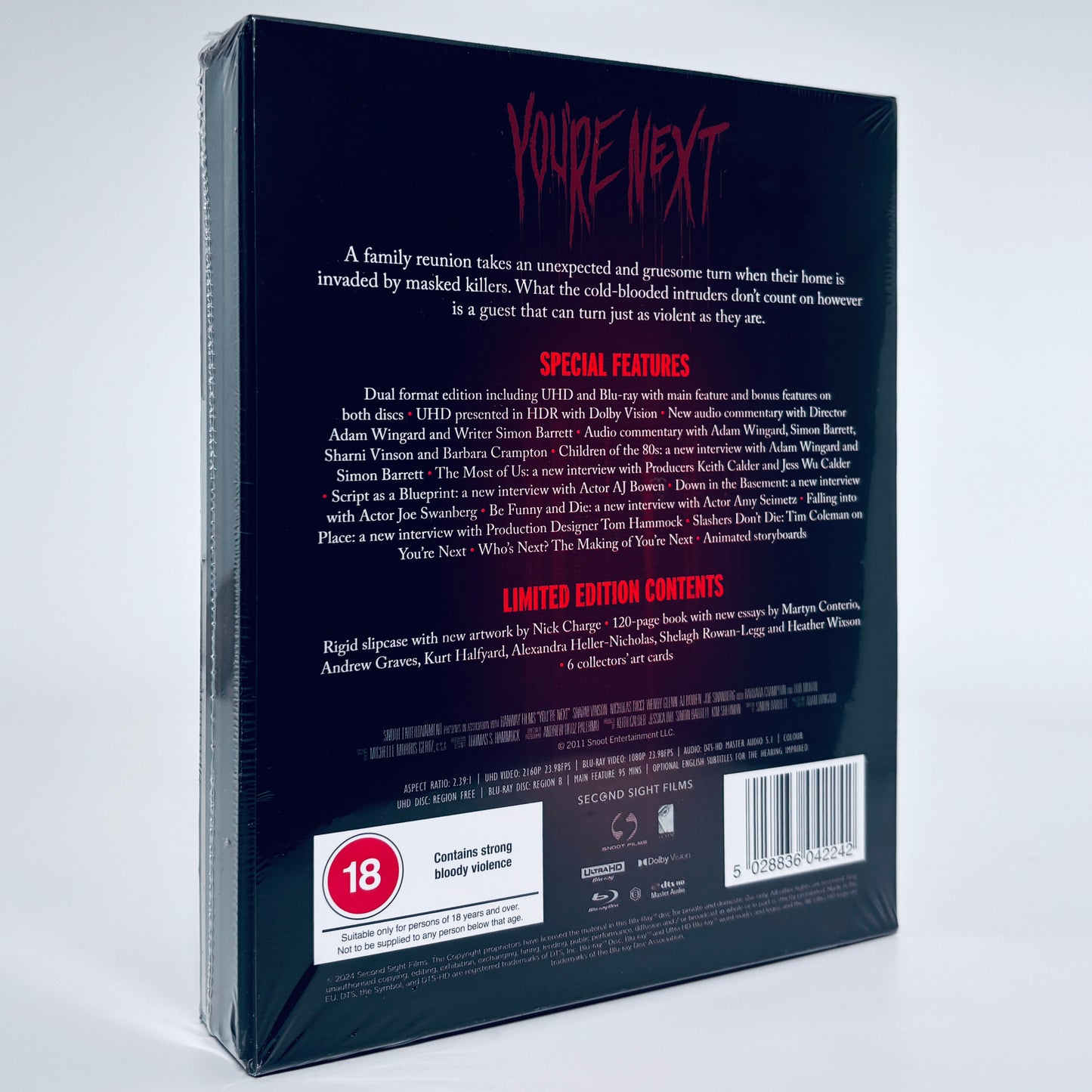 You're Next 4K Ultra HD Second Sight Limited Edition Blu-ray Your Adam Wingard