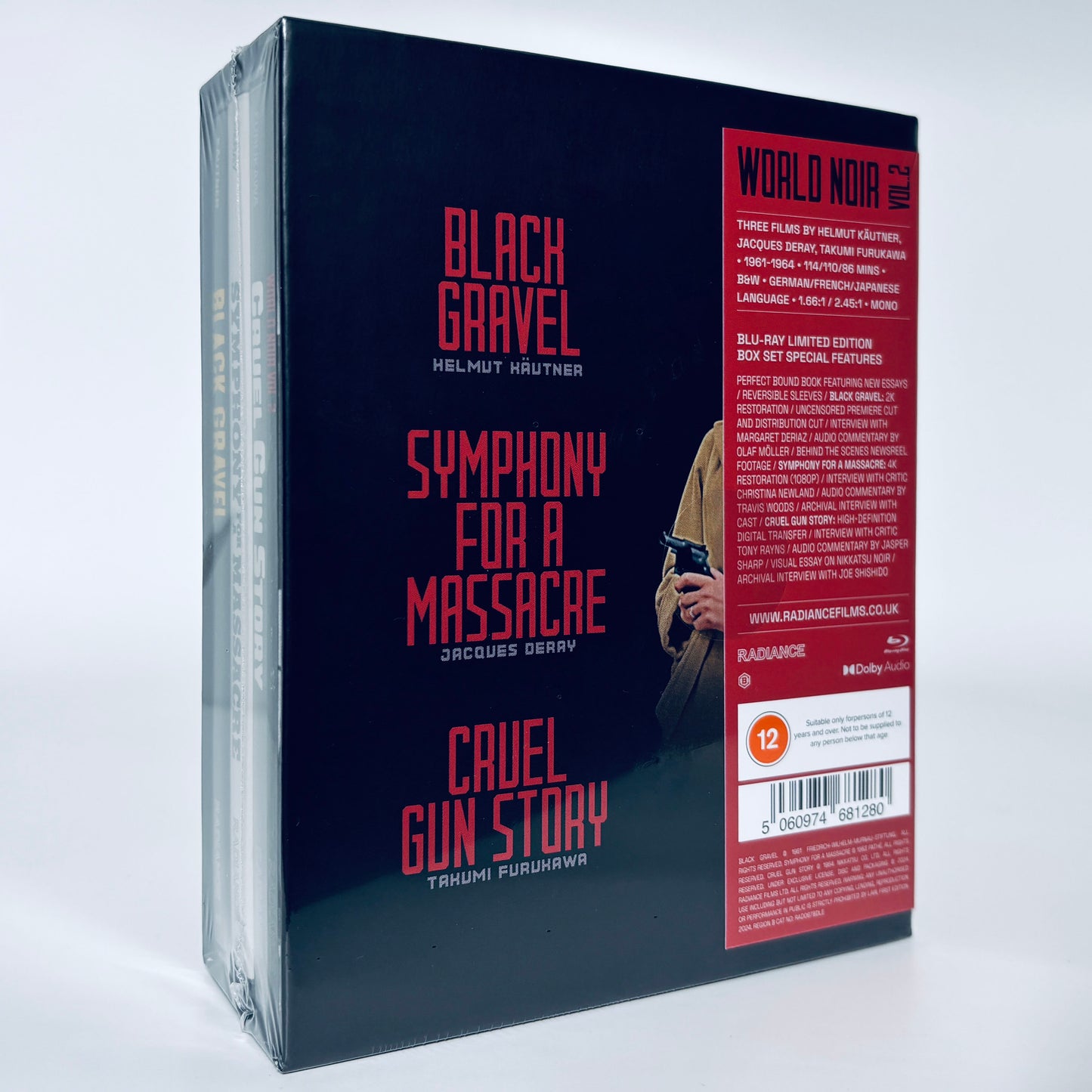 World Noir Vol 2 Blu-ray Black Gravel Cruel Gun Story Volume Two II Radiance Symphony for a Massacre