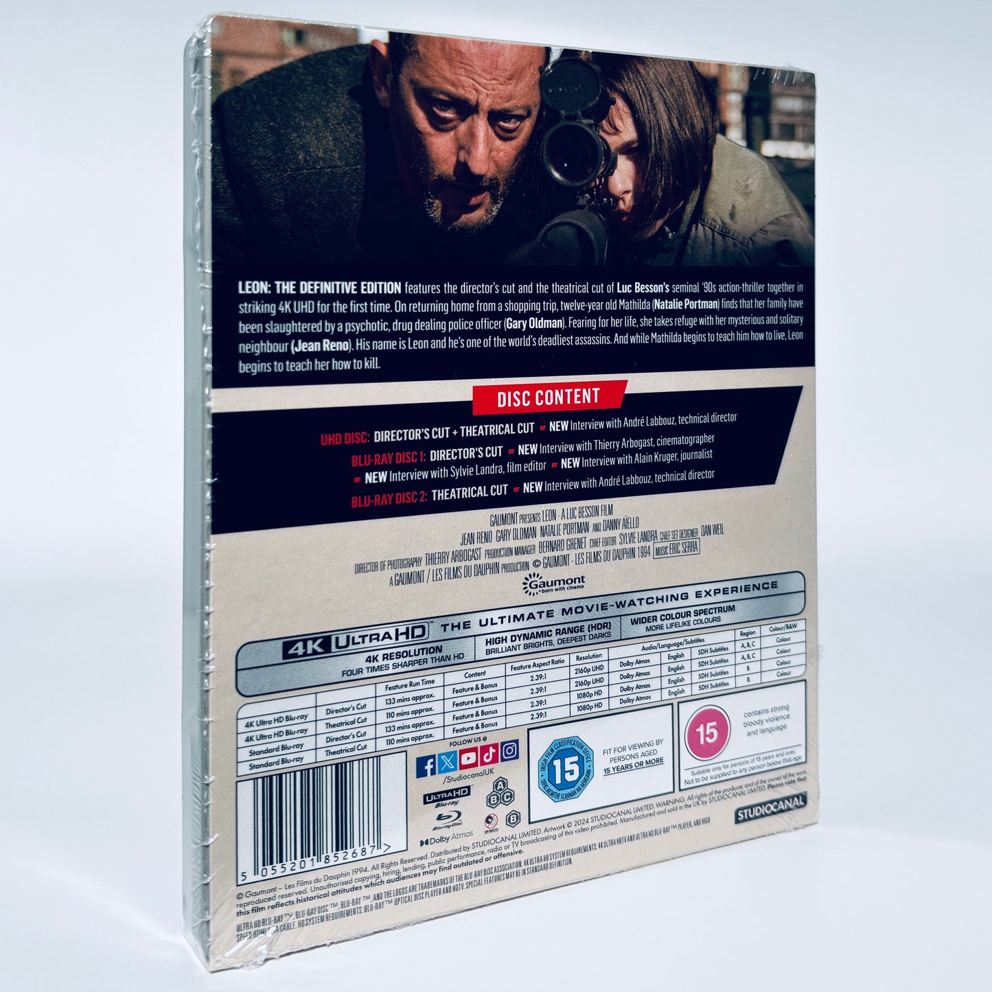 Leon The Professional 4K Ultra HD Blu-ray Steel Book SteelBook Studio Canal Léon