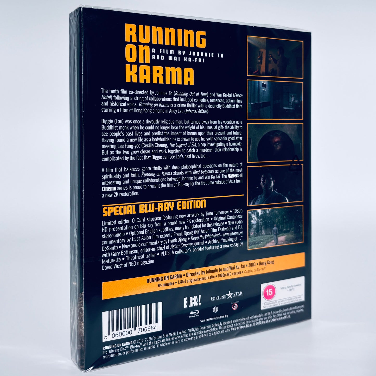 Running On Karma Blu-ray 2003 Eureka Johnnie To Andy Lau Cecilia Cheung