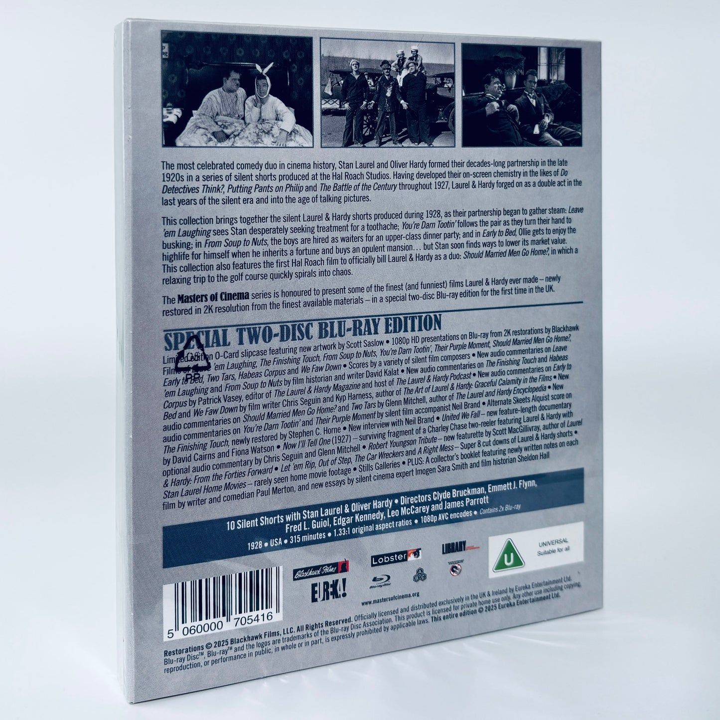 Laurel and Hardy The Silent Years 1928 Blu-ray 2-Disc Eureka UK
