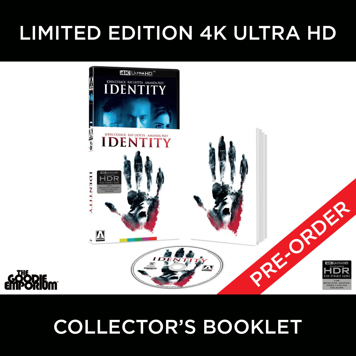 Identity 4K Ultra HD Blu-ray2003 Arrow James Mangold John Cusack Ray Liotta Amanda Peet