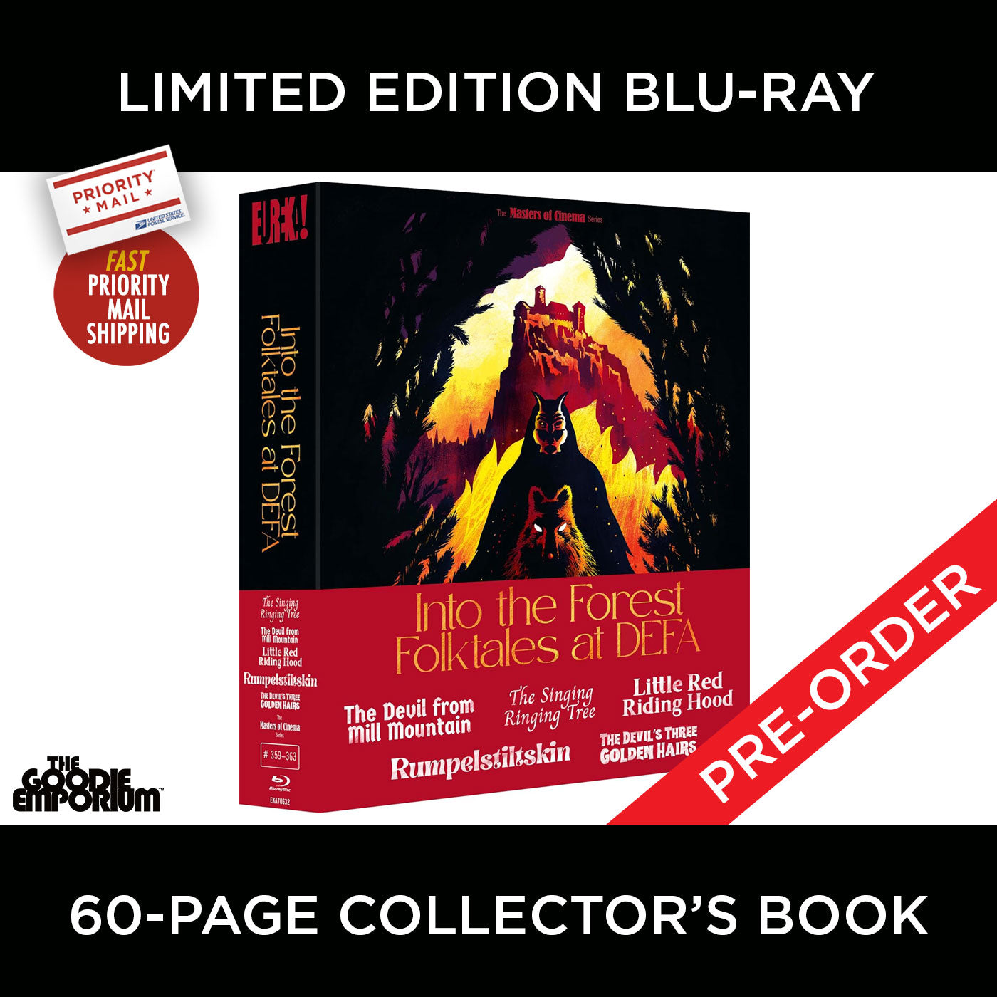 Into the Forest Folktales At DEFA Blu-ray Eureka Devil from Mill Mountain Rumpelstiltskin Singing Ringing Tree