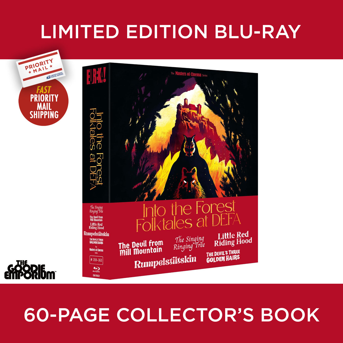 Into the Forest Folktales At DEFA Blu-ray Eureka Devil from Mill Mountain Rumpelstiltskin Singing Ringing Tree