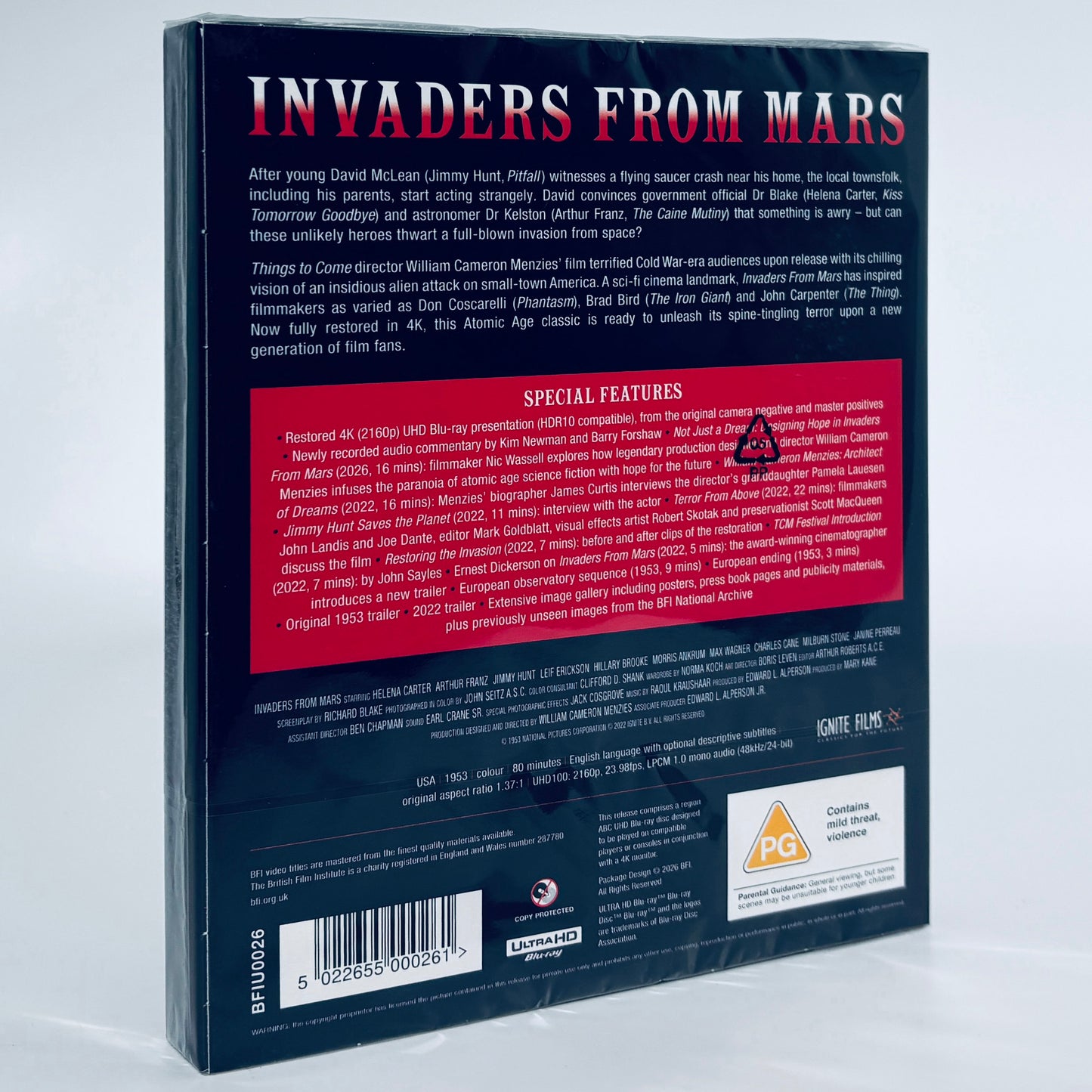 Invaders from Mars 4K Ultra HD 1953 Blu-ray BFI British Film Institute