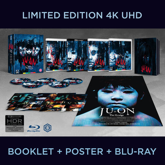 Ju-On The Grudge Collection Juon Limited Edition UHD 4K Region B Blu-ray Arrow