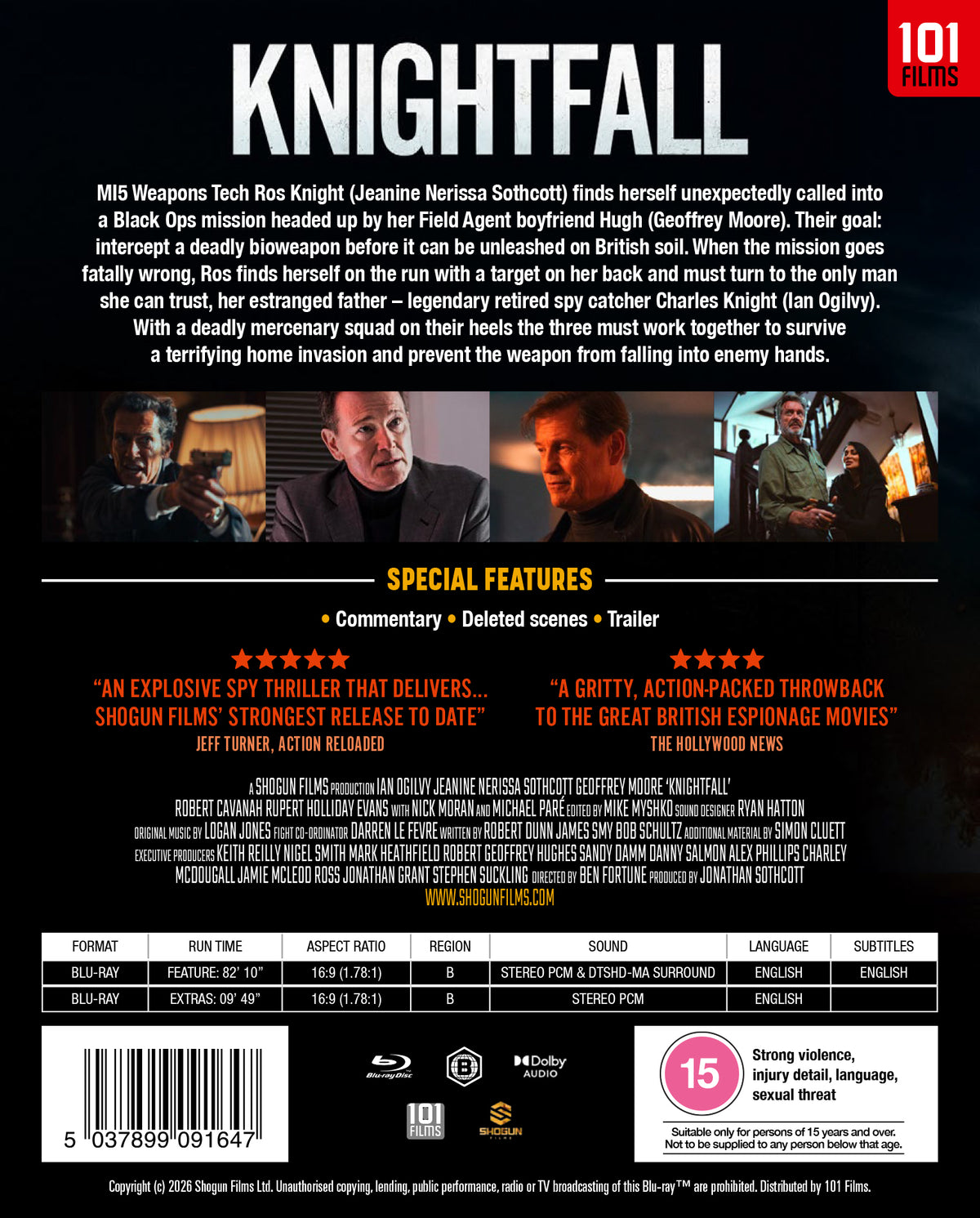 Knightfall Blu-ray 101 Films 007 James Bond Knight fall Night Fall Geoffrey Moore Jeanine Nerissa Sothcott Ian Ogilvy