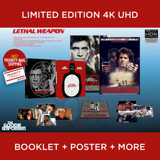 Lethal Weapon 4K Ultra HD Blu-ray SteelBook Warner Steel Book Mel Gibson