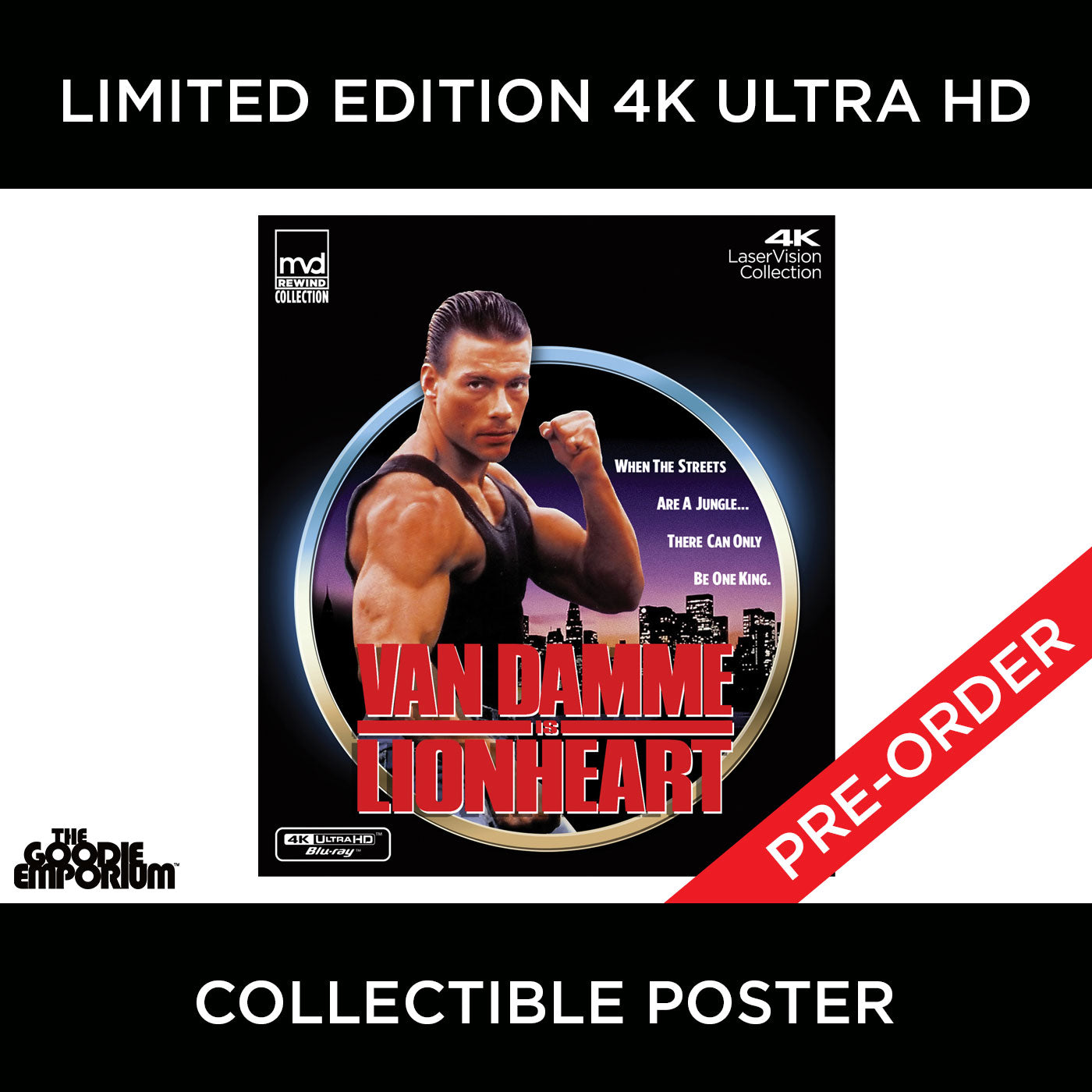 Lionheart Extended Cut 4K Ultra HD Blu-ray MVD Jean-Claude Van Damme AWOL