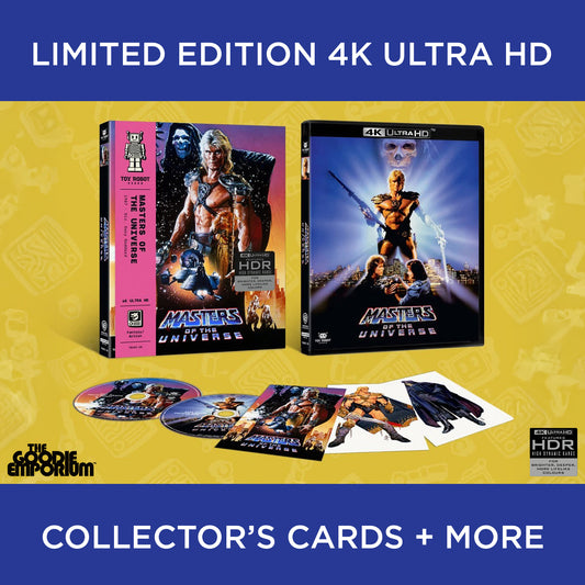 Masters of the Universe 4K Ultra HD Blu-ray Toy Robot Video Arrow Dolph Lundgren 1987 He-man