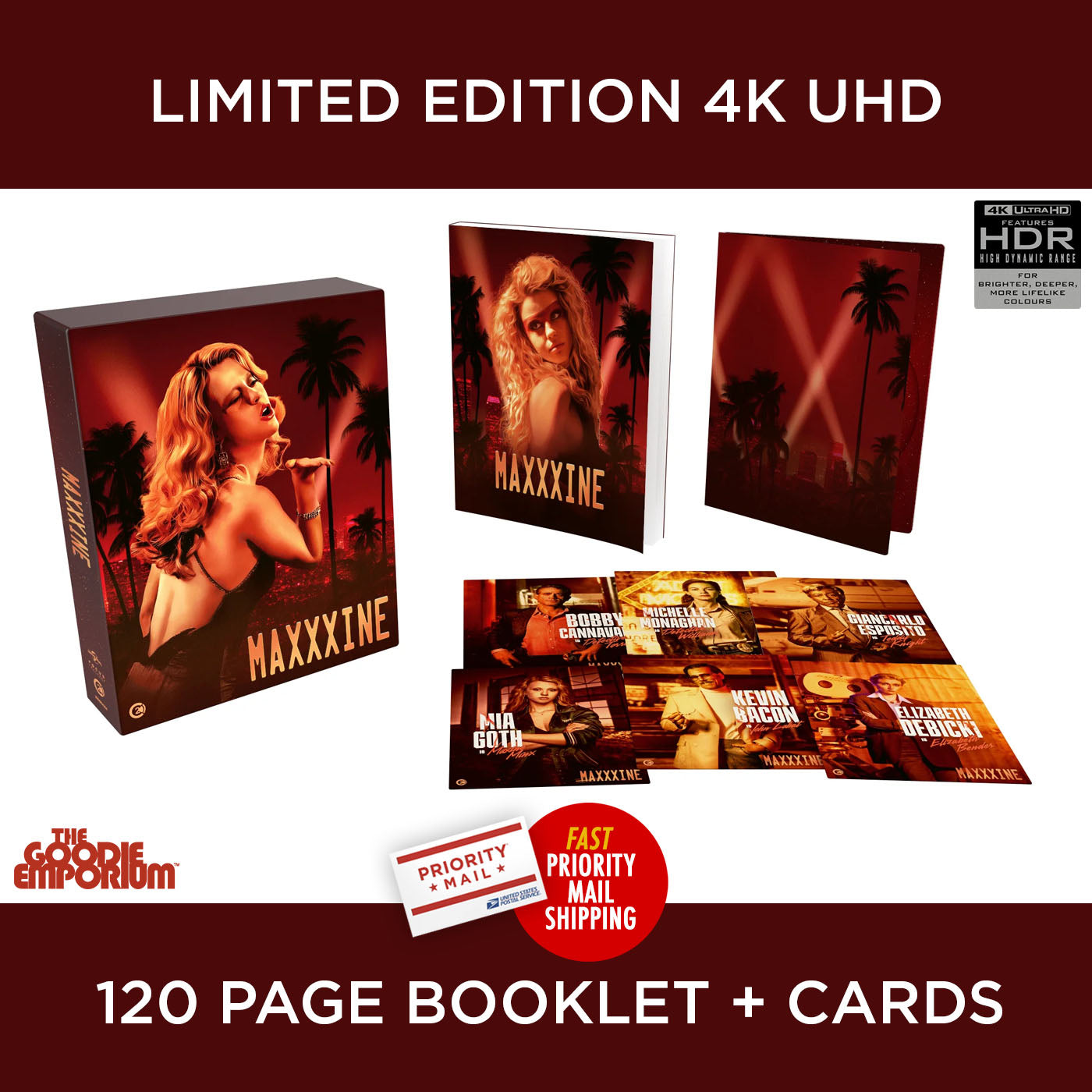 MaXXXine 4K Ultra HD Blu-ray Second Sight Limited Edition Maxine Ti West