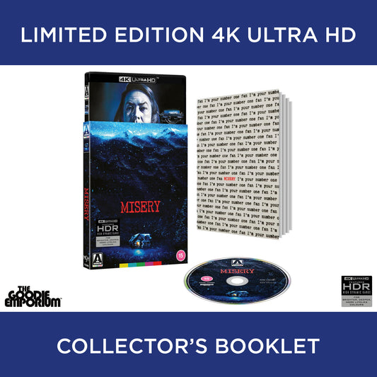 Misery 4K Ultra HD Blu-ray 1990 Arrow Rob Reiner James Caan Kathy Bates