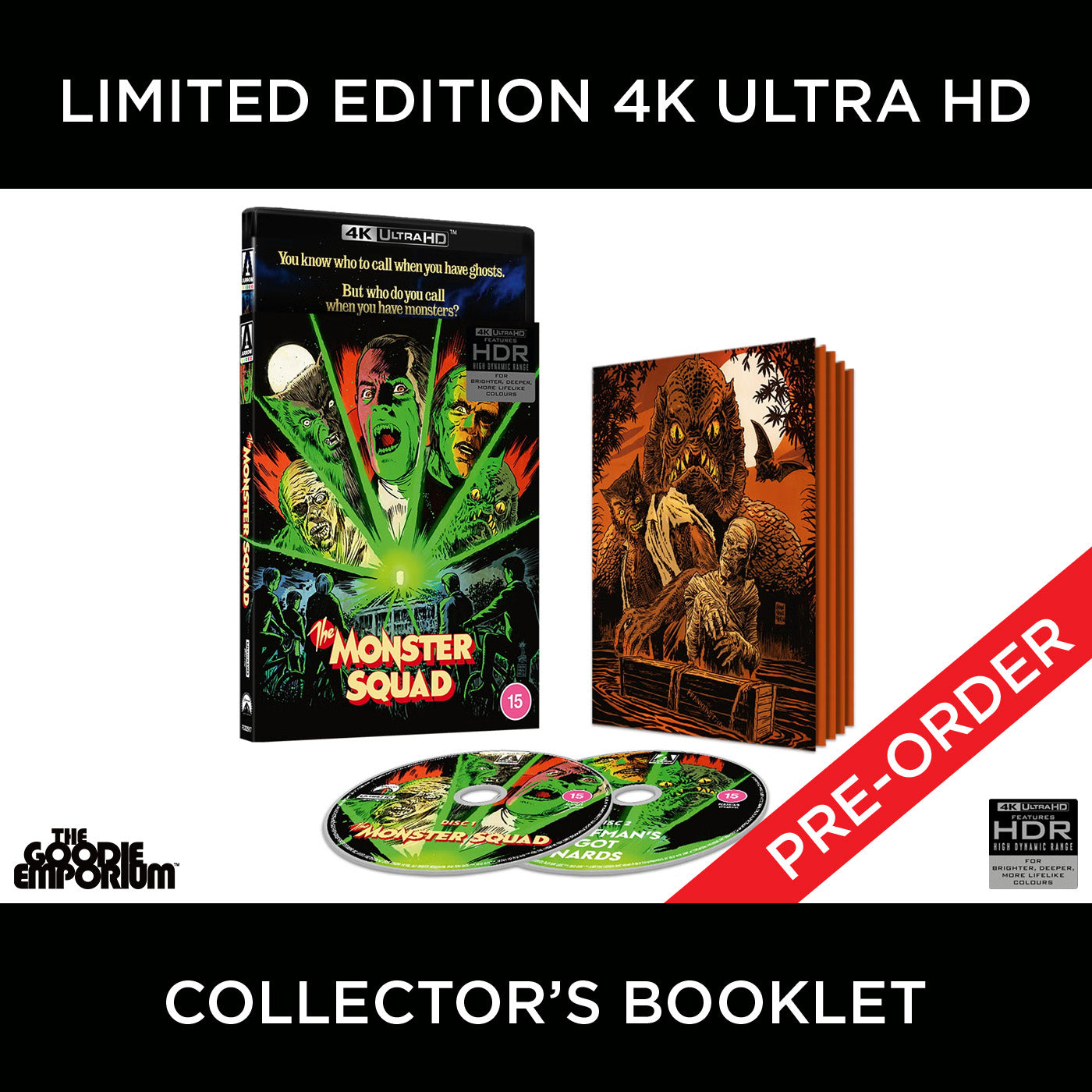 The Monster Squad Ultra HD Blu-ray 1987 Arrow Fred Dekker Shane Black