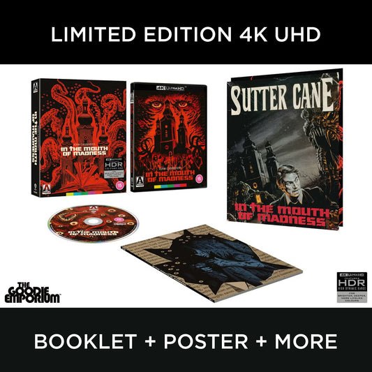 In the Mouth of Madness 4K Ultra HD 1994 Blu-ray Arrow UHD John Carpenter