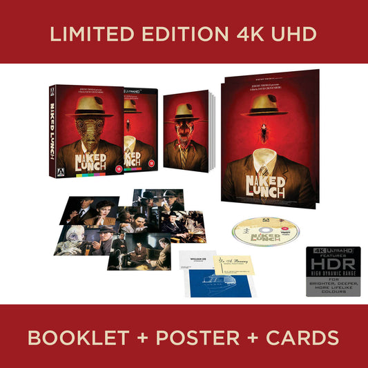 Naked Lunch Limited David Cronenberg UHD 4K Arrow Films Ultra HD Blu-ray UK