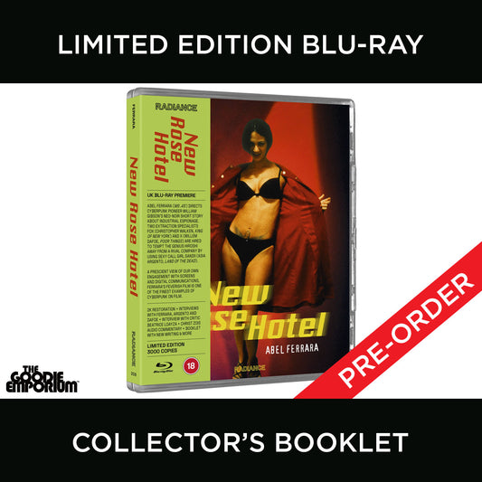 New Rose Hotel Blu-ray 1998 Radiance Abel Ferrara Christopher Walken Willem Dafoe Asia Argento