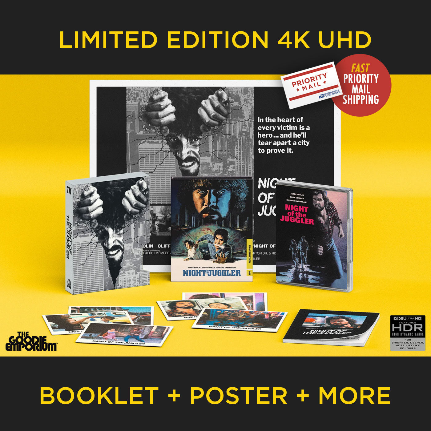 Night of the Juggler 4K Ultra HD Blu-ray Radiance Transmission UHD James Brolin
