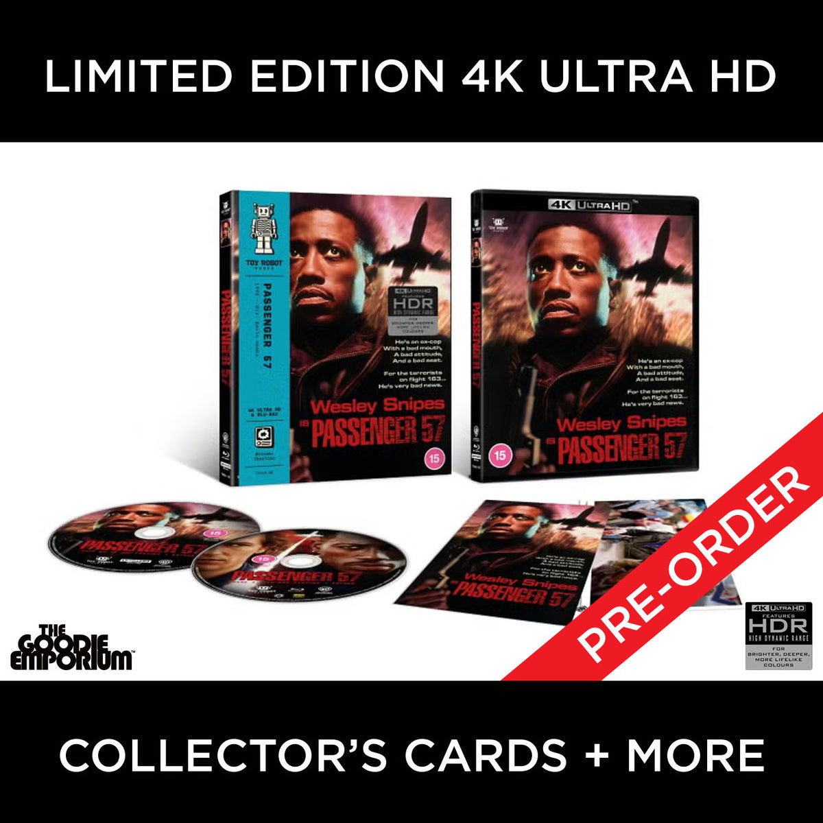 Passenger 57 4K Ultra HD 1992 Blu-ray Toy Robot Video Arrow Wesley Snipes