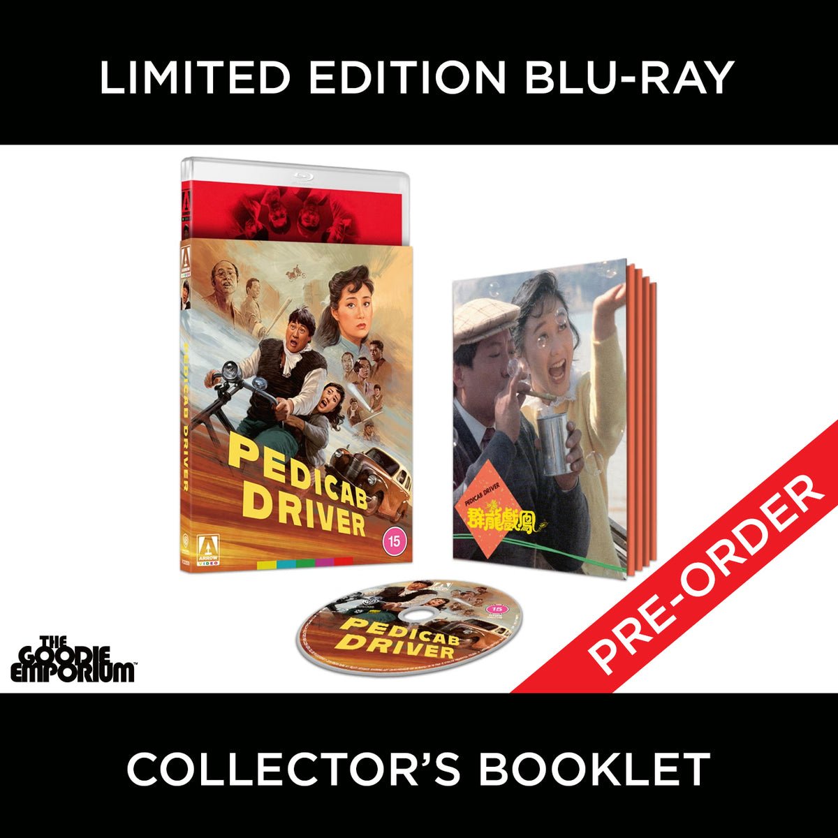 Pedicab Driver Blu-ray 1989 Arrow Sammo Hung Nina Li Chi