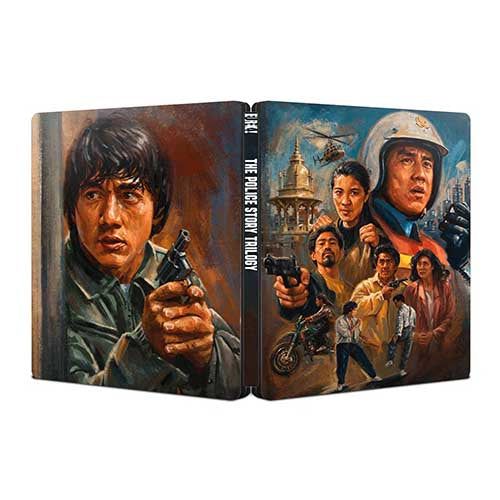 Police Story Trilogy 4K Ultra HD Jackie Chan Blu-ray Eureka Supercop Steel Book