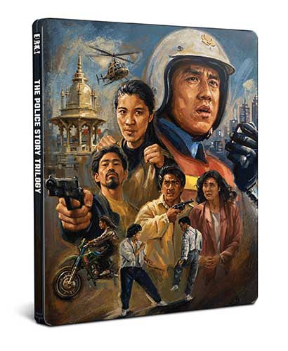 Police Story Trilogy 4K Ultra HD Jackie Chan Blu-ray Eureka Supercop Steel Book