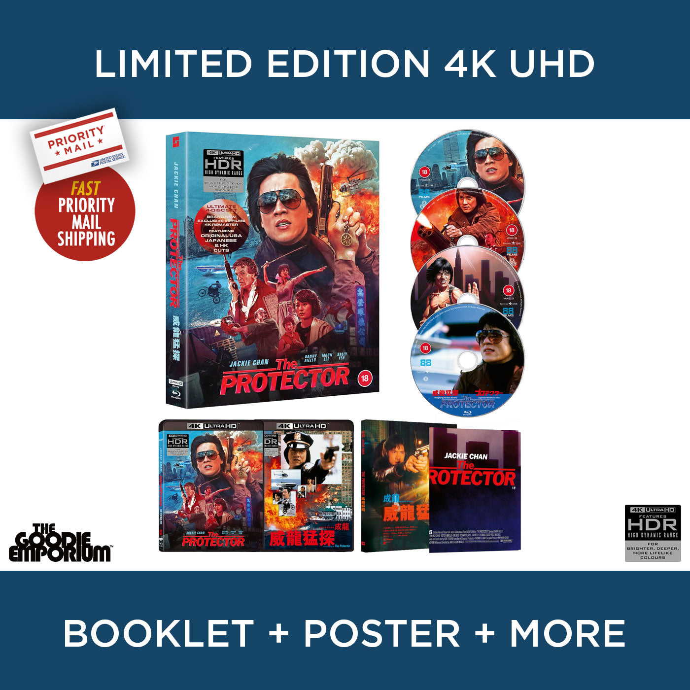 The Protector 4K UHD Blu-ray 88 Films Ultra HD Jackie Chan Limited