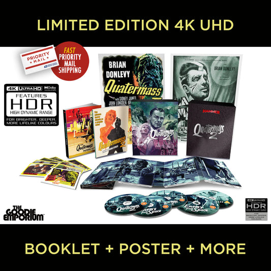 Quatermass 2 II Enemy From Space 4K Ultra HD Blu-ray Hammer Films Sequel