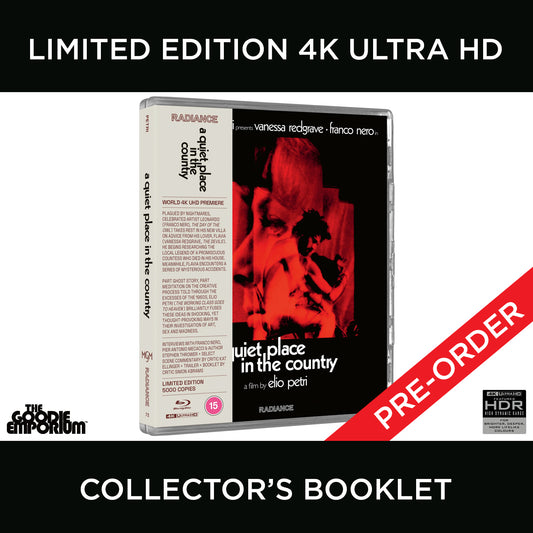 A Quiet Place In The Country 4K Ultra HD Blu-ray Radiance Franco Nero Ennio Morricone