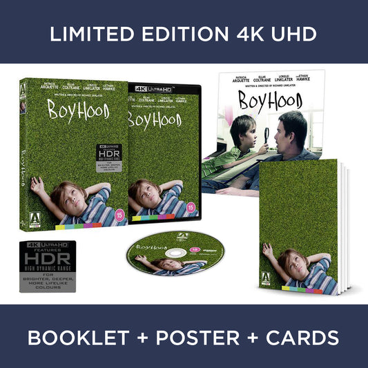 Boyhood Boy Hood Richard Linklater UHD 4K Arrow Films Ultra HD Blu-ray UK Ethan Hawke