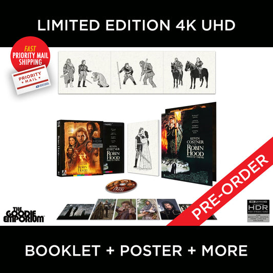 Robin Hood: Prince of Thieves 4K Ultra HD 1991 Kevin Costner Blu-ray Arrow