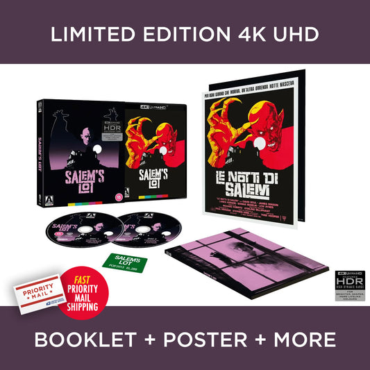 Salem's Lot 4K Ultra HD 2024 Blu-ray Arrow Tobe Hooper David Soul